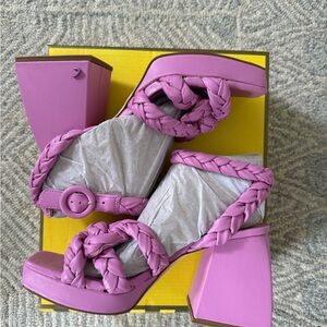 Sam Edelman Pink Braided Sandals